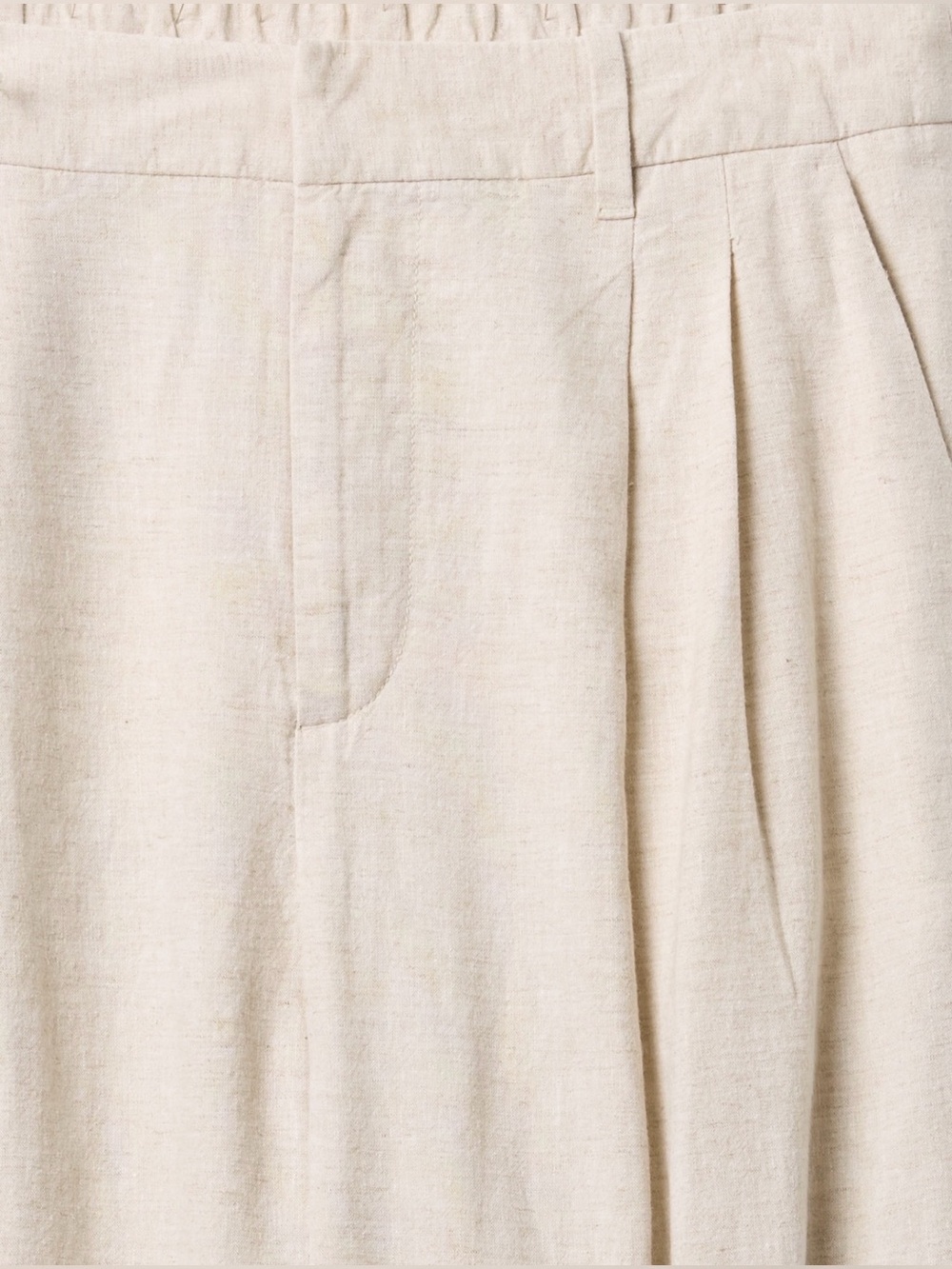 Gap 365 high rise linen blend trousers. Size 8. Color is flax linen tan - Picture 4 of 11